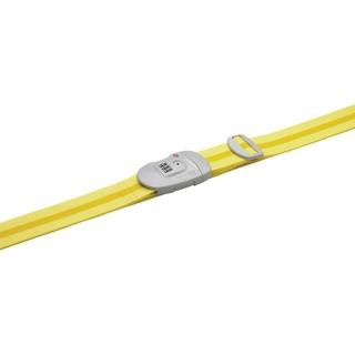 【Go Travel】TSA鎖 撞色行李綁帶-淺黃+黃