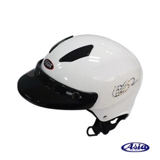 【ASIA】A609 四合扣款式 摩登安全帽(珍珠白)