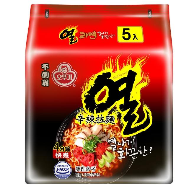 【韓國不倒翁OTTOGI】辛辣拉麵(120g*5)