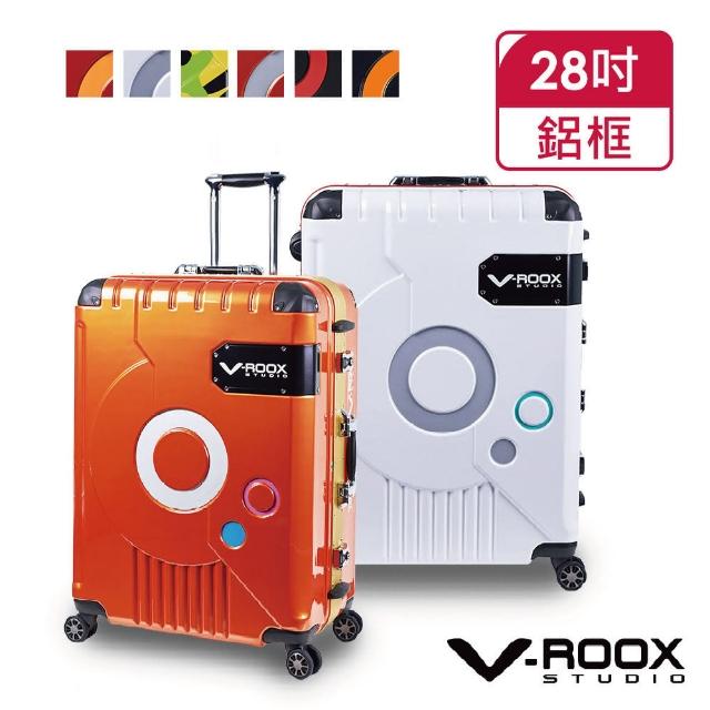 【A.L.I】V-ROOX 零世代 ZERO 28吋 時尚潮版撞色太空艙造型硬殼鋁框行李箱/旅行箱 VR-59185(4色可選)
