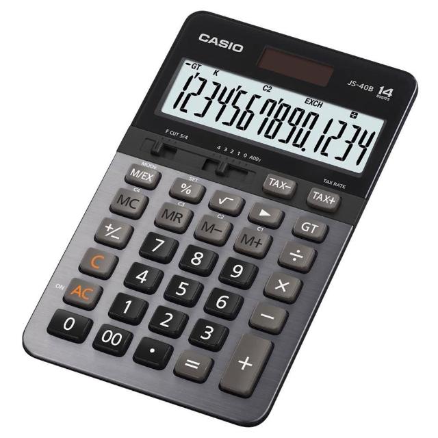 【CASIO】14位數頂級輕巧型計算機(JS-40B)