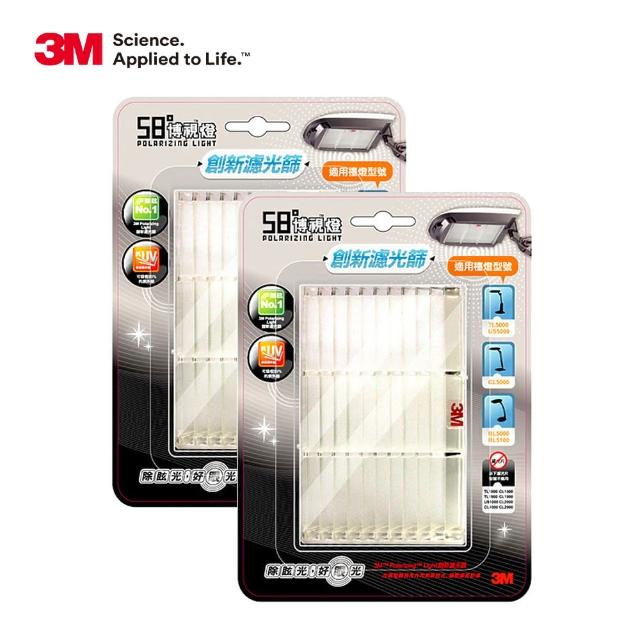 【0228前下單抽萬元淨水器】3M 58°博視燈替換用專利濾光片框組LFL01(超值兩入組)