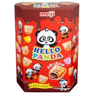 【明治】HELLO PANDA 貓熊夾心餅乾-巧克力口味175g(夾心餅乾)