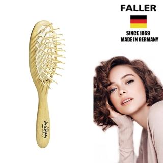 【德國FALLER芙樂梳具刷具】德國製FSC橢圓圓珠櫸木氣墊木齒梳(頭皮與頭髮深層按摩)