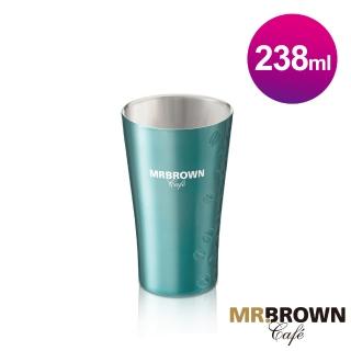 【伯朗】臻品不銹鋼雙層杯(湖水綠)
