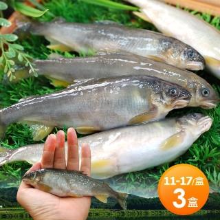 【優鮮配】宜蘭帶卵小香魚3盒(11-17尾裝/約1kg/盒)