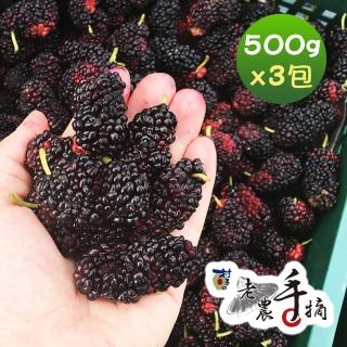 【老農手摘】天然野生桑葚果-產地直銷(500公克x3包)