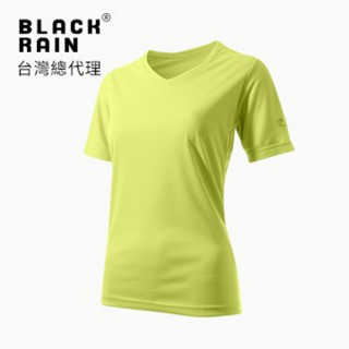 【荷蘭Black Rain】女款排汗V領衫 BR-7BDG5(3100 芥黃)