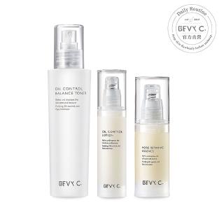 【BEVY C.】油脂平衡調理3件組(保濕噴霧調理水+控油凝乳+毛孔緊緻精華)