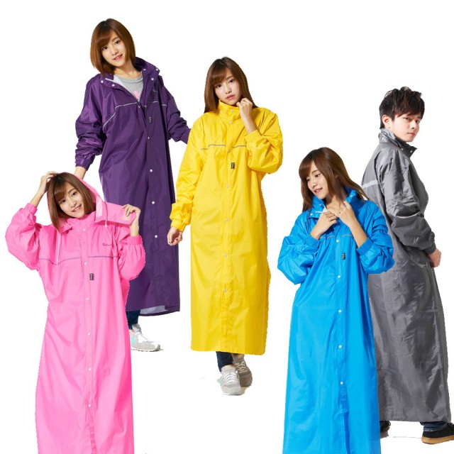 【雙龍牌】台灣素材。超輕量日系極簡前開式雨衣(EU4074)