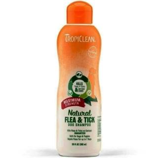 【TropiClean 蚤蜱逃】洗毛精〈長效型〉20oz/592ml