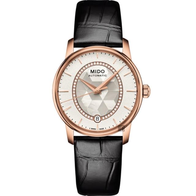 【MIDO】美度 Baroncelli 永恆系列晶燦鑲鑽女仕腕錶-34mm(M0072073611600)