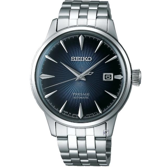 【SEIKO 精工】Presage 極光耀眼機械腕錶(4R35-01T0A SRPB41J1)