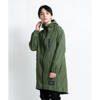 【日本KIU】空氣感雨衣 時尚防水風衣 男女適用(28906 軍綠色)