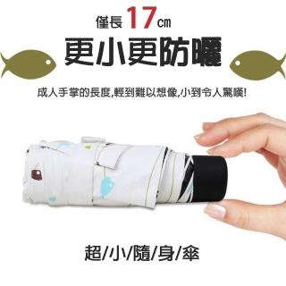 超輕遮陽兩用黑膠折疊傘/2入(CS-UB01)