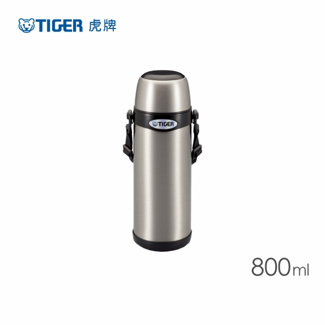 【TIGER虎牌】800cc不鏽鋼經典背帶式保溫保冷瓶(MBI-A080_e)