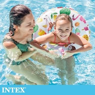【INTEX】海底世界游泳圈直徑51cm圖案隨機-適用：3-6歲(59230)