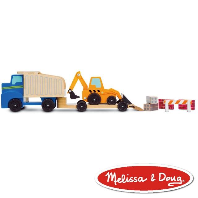 【美國瑪莉莎 Melissa & Doug】交通工具 - 傾卸裝載拖車