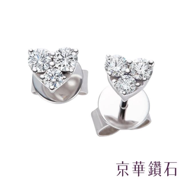【京華鑽石】摯愛 0.28克拉 18K鑽石耳環
