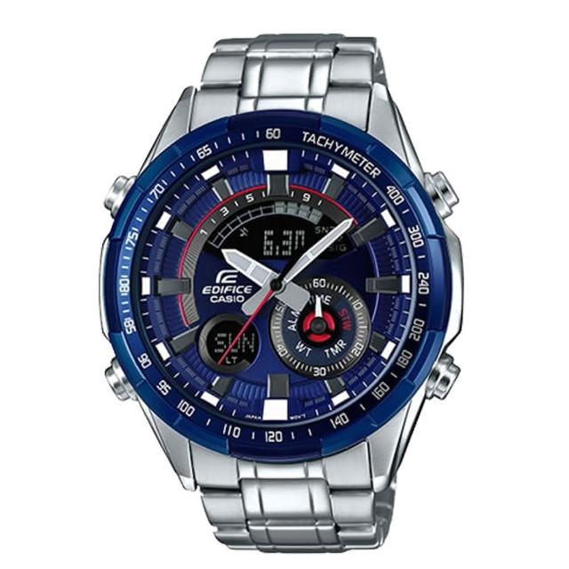 【CASIO 卡西歐 EDIFICE 系列】帥氣型男必備時尚錶款_直條刻紋錶盤設計_運動風格錶(ERA-600RR)
