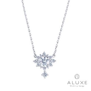 【A-LUXE 亞立詩】18K金 0.30克拉FVS2 Flora 向日葵鑽石項鍊