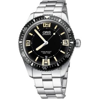 【ORIS】豪利時 Divers Sixty-Five 1965復刻機械錶-黑/40mm(0173377074064-0782018)