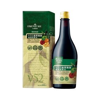 【ESSENTURE 大漢酵素】V52蔬果植物醱酵液600ml/瓶-低鈉 52種蔬果精華 酵素 順暢 全素(原廠出貨)