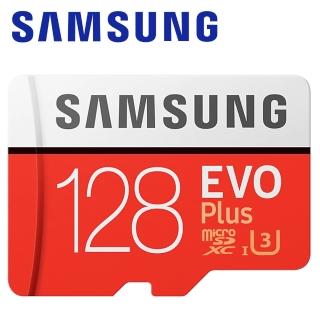 【Samsung 三星】128GB 100MB/s EVO Plus microSDXC TF UHS-I U3 記憶卡(平輸)