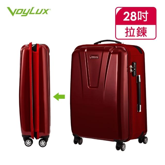 【VoyLux伯勒仕】VIP系列-28吋硬殼收摺專利八輪行李箱(酒紅色3889811)