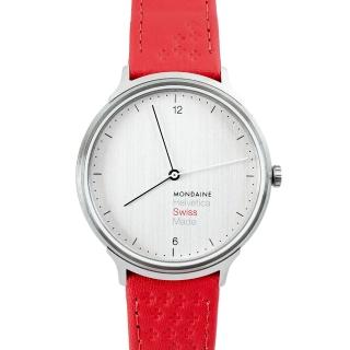 【MONDAINE 瑞士國鐵】瑞士國鐵Swiss Edition瑞士紅十字紀念錶-38mm/紅十字