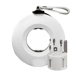 【MOGICS】PowerDonut旅用圓形排插 完美的旅行充電解決方案(白色)