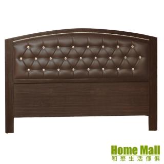 【HOME MALL-紐約水鑽圓弧】雙人5尺床頭片(2色)