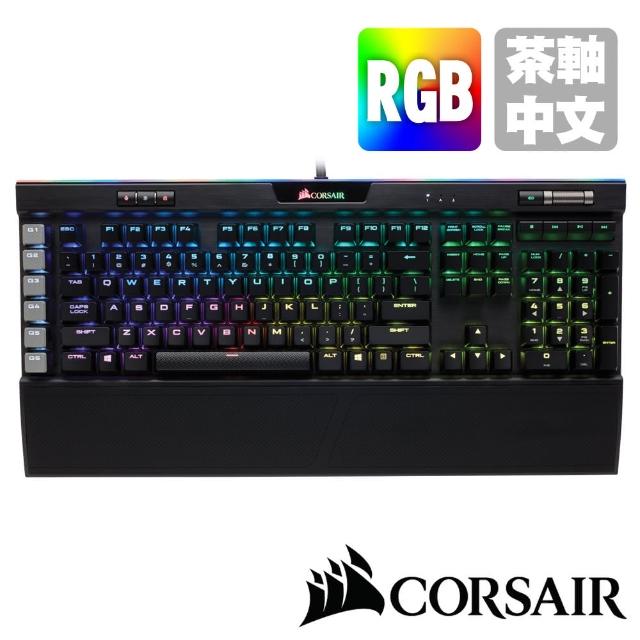 【CORSAIR 海盜船】Gaming K95 PLATINUM RGB電競鍵盤-茶軸中文