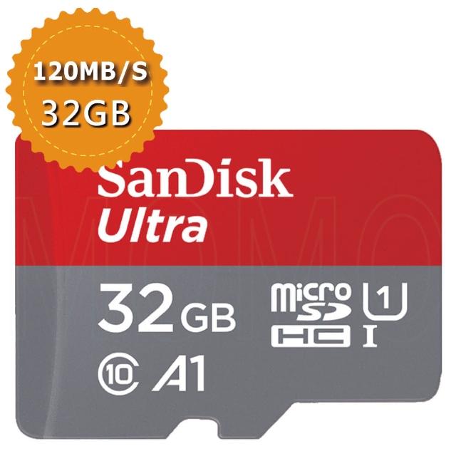 【SanDisk 晟碟】Ultra 32GB microSDHC A1 記憶卡98MB/s(平行輸入)