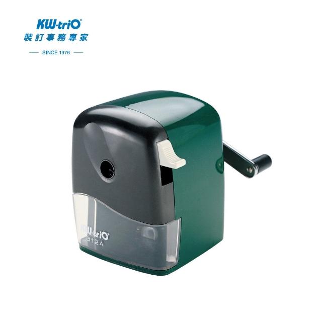 【KW-triO】多功能削鉛筆機 312A(大小通吃進筆孔/7-11.6mm/可調筆尖粗細)