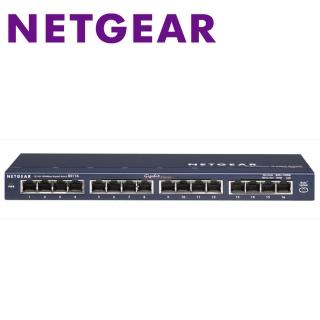 【Netgear】GS116 16埠Giga無網管型交換器