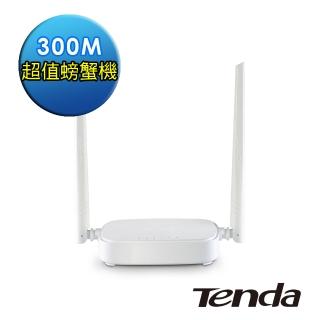 【Tenda 騰達】N301 v3 300M智能易安裝無線路由器(學生、套房首選機)