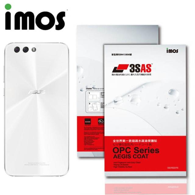 【iMos】ASUS Zenfone 4 ZE554KL(3SAS 疏油疏水 背面保護貼)