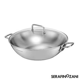 【SERAFINO ZANI 尚尼】SYDNEY系列雙耳不鏽鋼炒鍋34cm