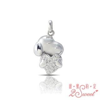 【2sweet 甜蜜約定】SNOPPY史努比純銀墬飾(SNOPPY史努比純銀銀飾)