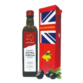 【澳利康】澳洲 red island紅島 特級冷壓初榨橄欖油 500ml 單入禮盒組