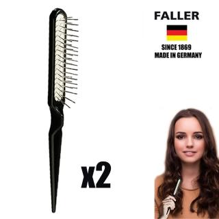 【FALLER 芙樂】德國製特長金屬梳子清潔梳 兩入(輕鬆除去梳子上毛髮讓您的梳子煥然一新)