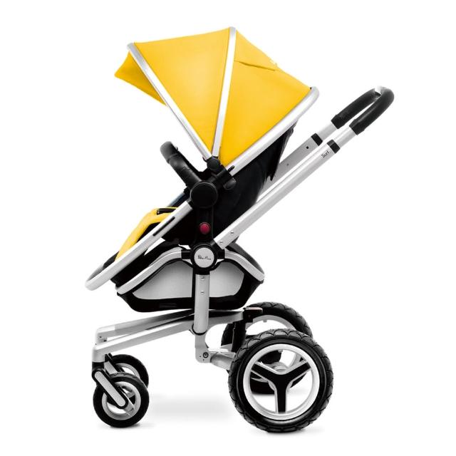 【SilverCorss】Surf2 雙向嬰兒推車(黃色)