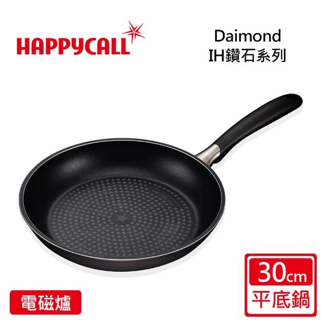【HAPPYCALL】鑽石IH不沾30公分平底鍋(電磁爐適用)