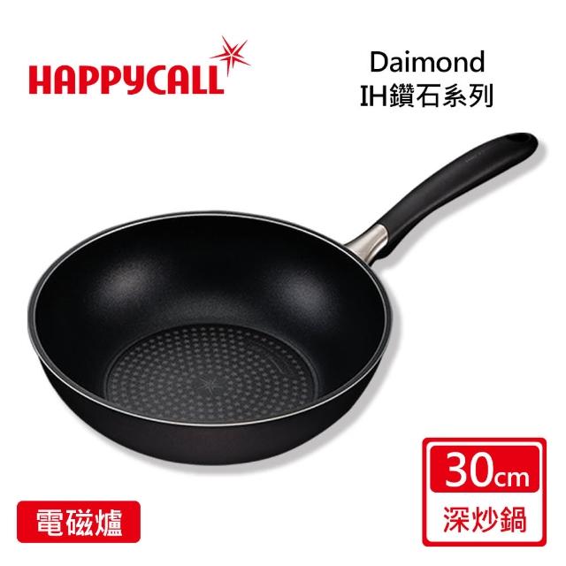 【HAPPYCALL】鑽石IH不沾30公分深炒鍋(電磁爐適用)