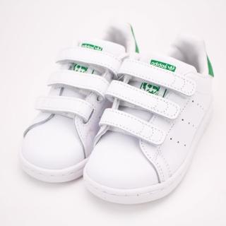 【ADIDAS】STAN SMITH CF I 經典 史密斯 白綠 嬰幼 休閒鞋(BZ0520)