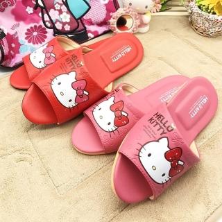 【蘿亞家居】Hello Kitty凱蒂貓大人小孩室內靜音防滑拖鞋一雙(粉紅色/紅色)