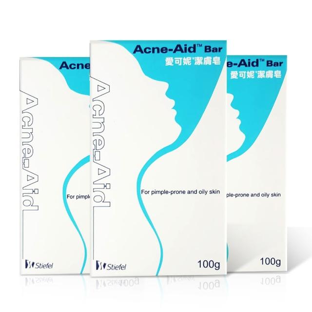 【Acne-Aid愛可妮】潔膚皂-藍包(100gx3)