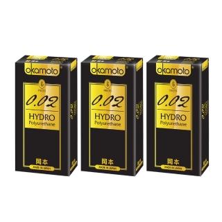 【okamoto 岡本】002 Hydro水感勁薄保險套(6入X3)