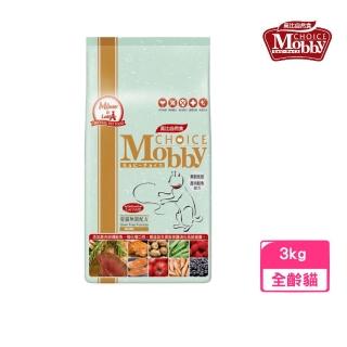 【Mobby 莫比】《鹿肉+鮭魚》愛貓無榖配方 貓糧 3kg(贈 外出飼料包*4)